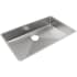 Elkay Crosstown Collection ECTRUAD281755 - 18 Gauge Stainless Steel Single Bowl Undermount Kitchen Sink with Tight Corner
