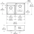Elkay Crosstown Collection ECTRUD31199LS2 - Dimensions
