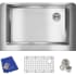 Elkay Crosstown Collection ECTRUF30179RC - 36 Inch Single Bowl Farmhouse Kitchen Sink Kit with 18 Gauge Stainless Steel