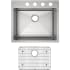 Elkay Crosstown Collection ECTSR25229TBG4 - 25 Inch Single Bowl Dual Mount Kitchen Sink Kit