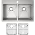 Elkay Crosstown Collection ECTSR33229TBG1 - 33 Inch Dual Mount Double Bowl Kitchen Sink with Accessories