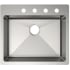 Elkay Crosstown Collection ECTSRAD2522604 - Elkay Crosstown® 18 Gauge Stainless Steel Single Bowl Dual Mount ADA Kitchen Sink