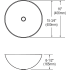 Elkay Asana Collection ECU15ACH - Dimensions
