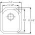 Elkay Elumina Collection EGUH1317 - Product Drawing