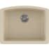 Franke ELG11022CHA - 25 Inch Ellipse Undermount Single Bowl Granite Kitchen Sink with 9 Inch Bowl Depth