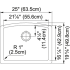 Franke ELG11022PWT - Dimensions