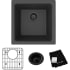Elkay Quartz Classic ELG1616MB0C - 15 3/4 Inch Dual Mount Single Bowl Bar Sink with Accessories