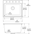 Elkay Quartz Classic ELG252212PDPT0 - Drop-in Laundry Sink with Perfect Drain Dimension