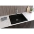 Elkay Quartz Classic ELGAD2522PDBK0 - 22 Inch Drop-In Single Bowl Kitchen Sink