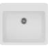 Elkay Quartz Classic ELGAD2522PDWH0 - 22 Inch Drop-In Single Bowl Kitchen Sink with 535° F Heat Safe