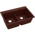 Elkay Gourmet E-Granite Collection ELGDLB3322PC0 - Pecan Angled View