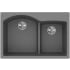 Elkay Quartz Classic ELGH3322RGS0 - Greystone Top View