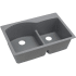 Elkay Quartz Classic ELGH3322RGS0 - Greystone Angled View