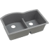 Elkay Quartz Classic ELGHU3322RGS0 - Greystone Angled View
