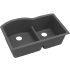 Elkay Quartz Classic ELGHU3322RGY0 - Greystone Angled View