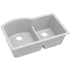 Elkay Quartz Classic ELGHU3322RWH0 - White Angled View