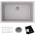 Elkay ELGRU13022GS0C - Elkay Quartz Classic® Single Bowl Undermount Kitchen Sink Kit