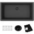 Elkay Quartz Classic ELGRU13322MB0C - Elkay Quartz Classic® Single Bowl Undermount Kitchen Sink Kit with 535° F Heat Safe