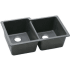 Elkay Gourmet E-Granite Collection ELGU250RBK - Black Angle View