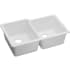 Elkay Quartz Classic ELGU250RWH0 - White Angled View