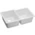 Elkay Gourmet E-Granite Collection ELGU250RWH - White Angle View