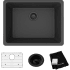 Elkay Quartz Classic ELGU2522MB0C - Elkay Quartz Classic® Single Bowl Undermount Kitchen Sink Kit with 535° F Heat Safe
