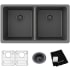 Elkay Quartz Classic ELGU3322GT0C - Elkay Quartz Classic® Equal Double Bowl Undermount Sink Kitchen Kit with Accessories