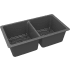 Elkay Quartz Classic ELGU3322GT0C - 18 1/2 Inch Undermount Double Bowl Kitchen Sink Kit