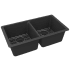 Elkay Quartz Classic ELGU3322MB0C - 18 1/2 Inch Undermount Double Bowl Kitchen Sink Kit