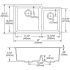 Elkay Quartz Classic ELGULBO3322MB0 - 20 1/2 Inch Undermount Double Bowl Kitchen Sink