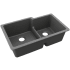 Elkay Quartz Classic ELGULBO3322GT0 - 20 1/2 Inch Undermount Double Bowl Kitchen Sink with 3 1/2" Drain Opening