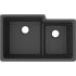 Elkay Quartz Classic ELGULBO3322MB0 - Elkay Quartz Classic® 9-1/2" Offset 60/40 Double Bowl Undermount Sink with Aqua Divide.