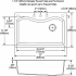 Elkay Harmony E-Granite Collection ELGS3322RGR0 - Drawing