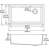 Elkay Gourmet E-Granite Collection ELGU13322BK0 - Drawing