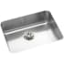 Elkay Gourmet Perfect Drain Collection Lustertone Collection ELUH2115PD - 18 1/4 Inch Single Bowl Undermount Kitchen Sink