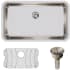 Elkay Gourmet Perfect Drain Collection ELUH2816PDBG - Elkay Lustertone® Classic Stainless Steel Single Bowl Undermount Kitchen Sink with Perfect Drain®