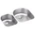 Elkay Lustertone Collection ELUH3119LPD - Elkay Lustertone® Classic Stainless Steel Double Bowl Undermount Kitchen Sink with Perfect Drain®