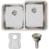 Elkay Gourmet Perfect Drain Collection Lustertone Collection ELUH3120LPDBG - Elkay Lustertone® Classic Stainless Steel Double Bowl Undermount Kitchen Sink with Perfect Drain®
