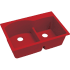 Elkay Quartz Luxe ELXH3322RMA0 - Maraschino Angled View