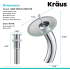 Kraus Vessel Mixer Series KGW1700PU10CHFR - Waterfall Bathroom Faucet Dimension