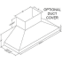 Vent-A-Hood Euroline Pro Series EPXTH18348SS - Optional Duct Cover