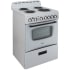 Avanti ERU240P0W - Three 6" and One 8" Coil Burners with New Temperature Safety Sensors for added Security (UL858 Compliant) and Chrome Reflector Bowls
