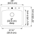 Franke ESOY252291 - Dimensions