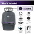 InSinkErator Evolution Series EVO75HPLED - 3/4 HP Continuous Garbage Disposal