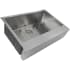 Nantucket Sinks EZAPRON30 - 30 Inch Apron Front Single Bowl Kitchen Sink with 16 Gauge Stainless Steel Angled View