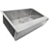 Nantucket Sinks Pro Series EZAPRON33 - 33 Inch Farmhouse Apron Sink with 10 Inch Bowl Depth Angled View