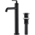 Kraus Ramus Series KVF1220MB - Single Handle Vessel Bathroom Faucet with Pop-Up Drain in Matte Black