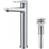 Kraus Indy™ Series KVF1400CHPU10CH - Single Handle Vessel Bathroom Faucet with Matching Pop-Up Drain in Chrome