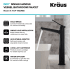Kraus Indy™ Series KVF1400MBPU10MB - Single Lever Vessel Bathroom Faucet Features