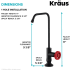 Kraus Urbix FF101MBRD - Dimension